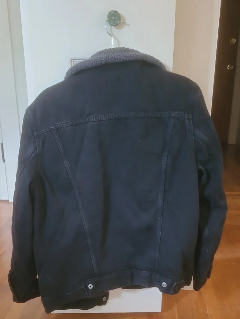 Levi's Men Black Sherpa Denim Jacket